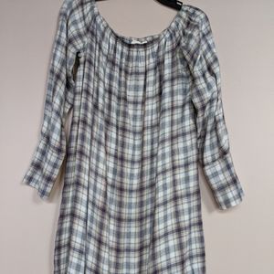 Plaid tunic dress